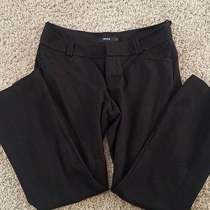 Black dress trousers.